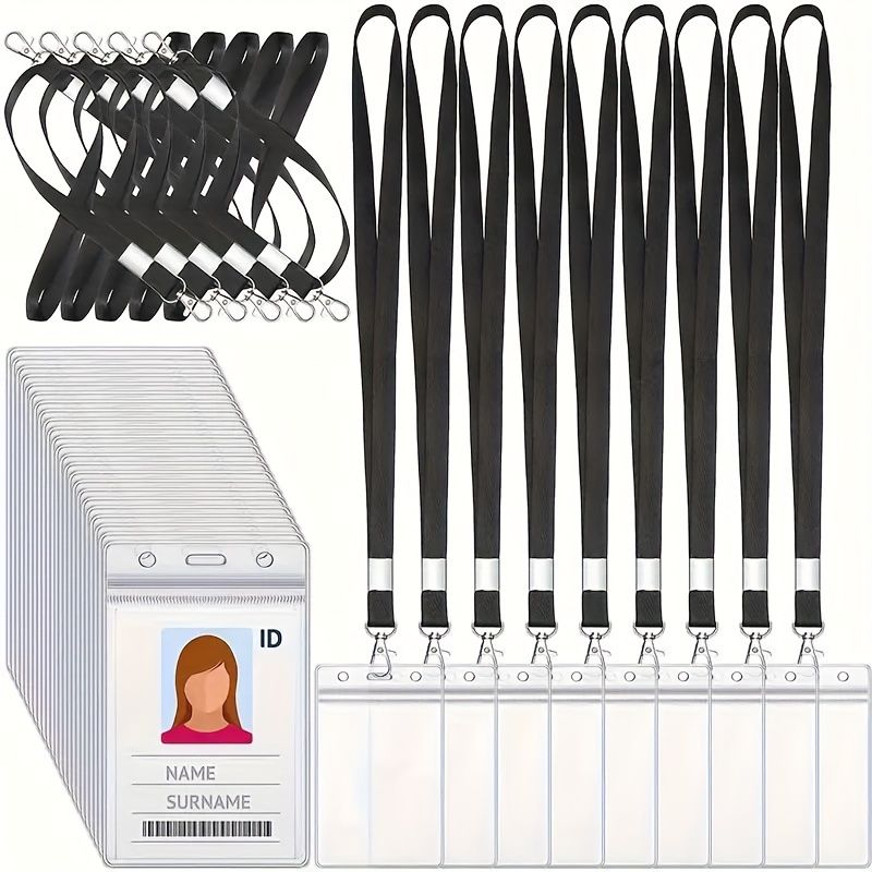 Index Card Holder - transparent waterproof name badge card holder