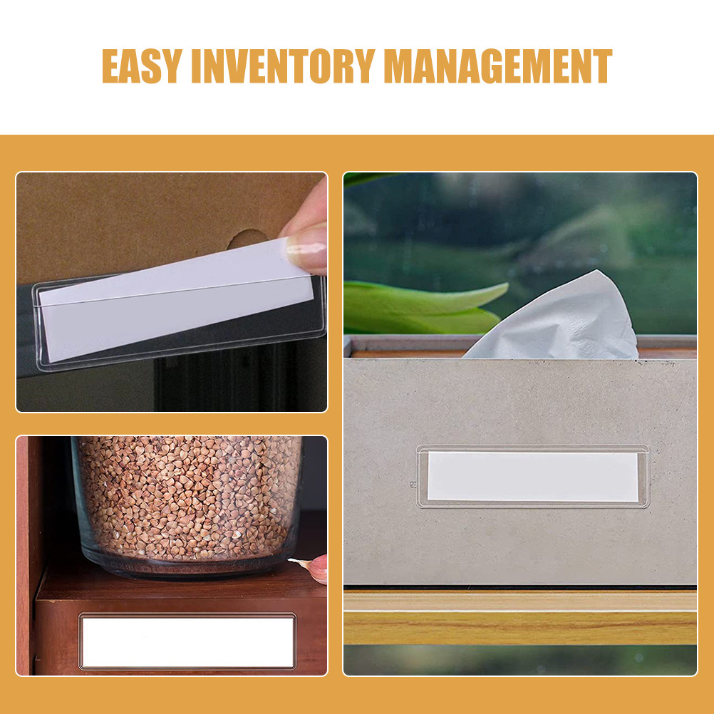 25Pcs Transparent Adhesive Lab - đánh giá và giá Index Card Holder