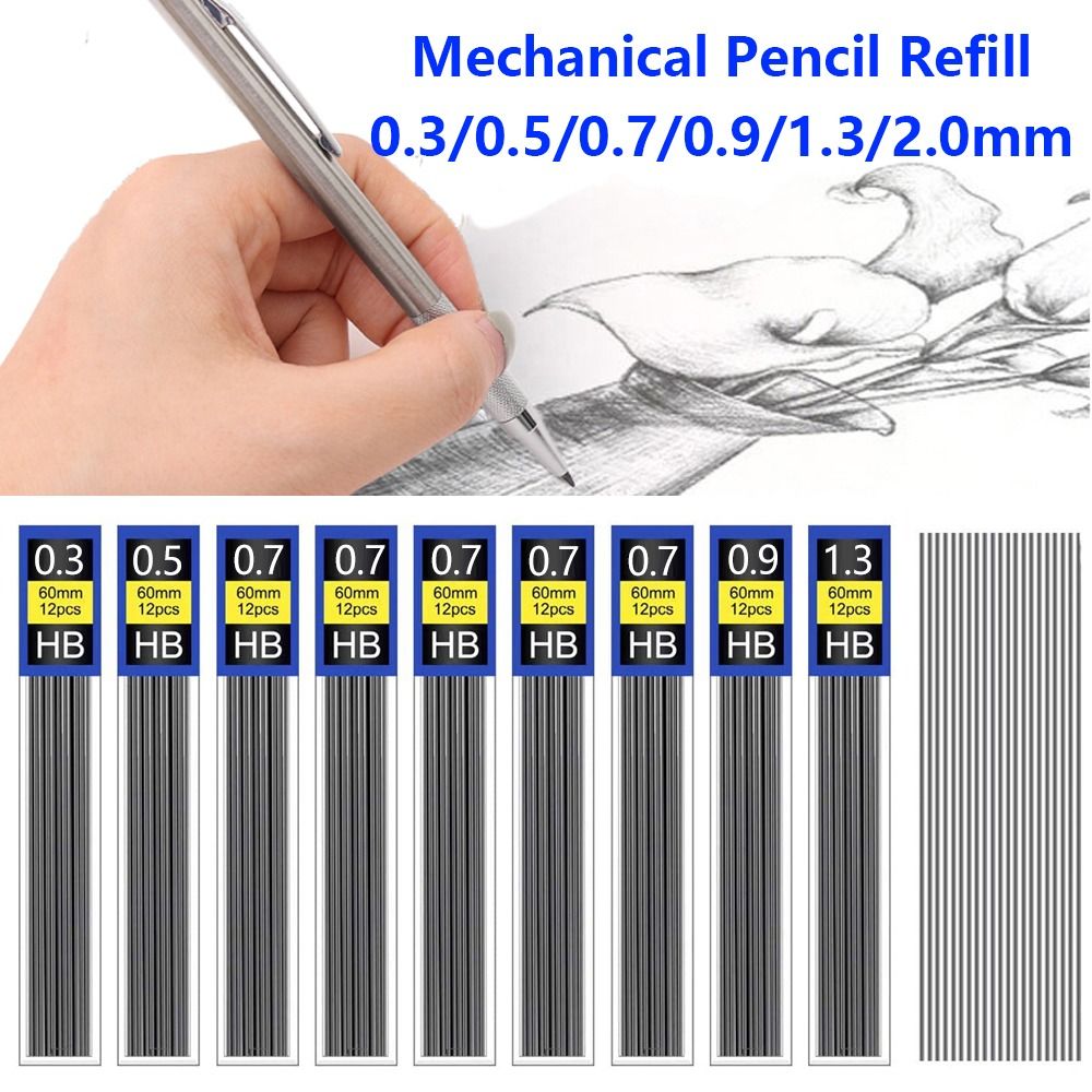 6 Boxes 0.3/0.5/0.7/0.9/1.3/2. - đánh giá và giá Mechanical Pencil 0.3