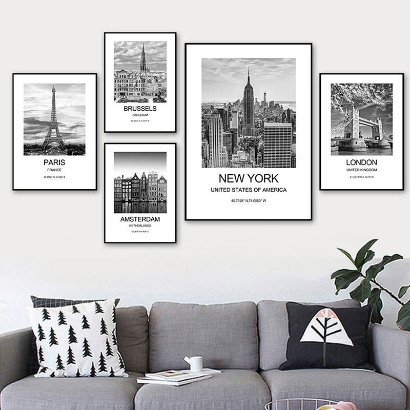 Thành Phố Poster New York Lond - đánh giá và giá Ink Blotter Paper
