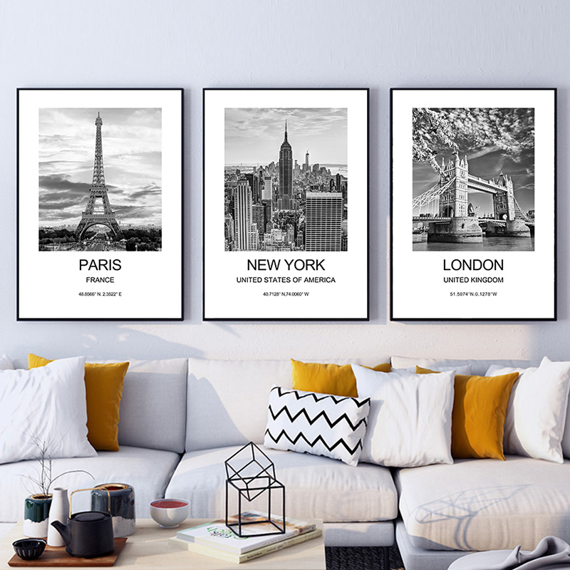 Thành Phố Poster New York Lond - đánh giá và giá Ink Blotter Paper