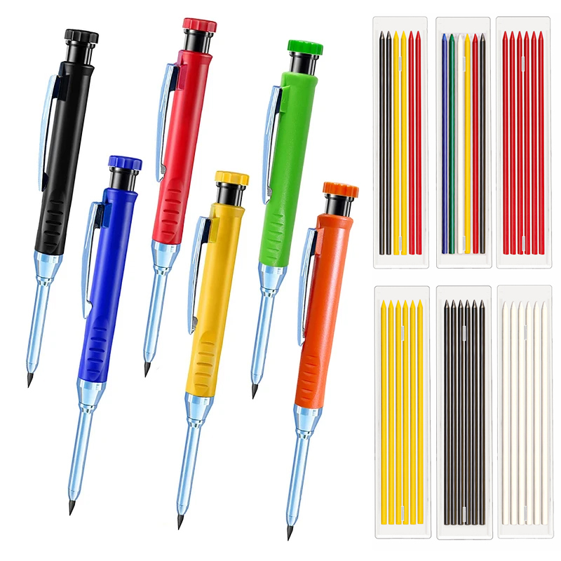 6 Colors Woodworking Automatic - đánh giá và giá Staedtler Pencil Lumocolor